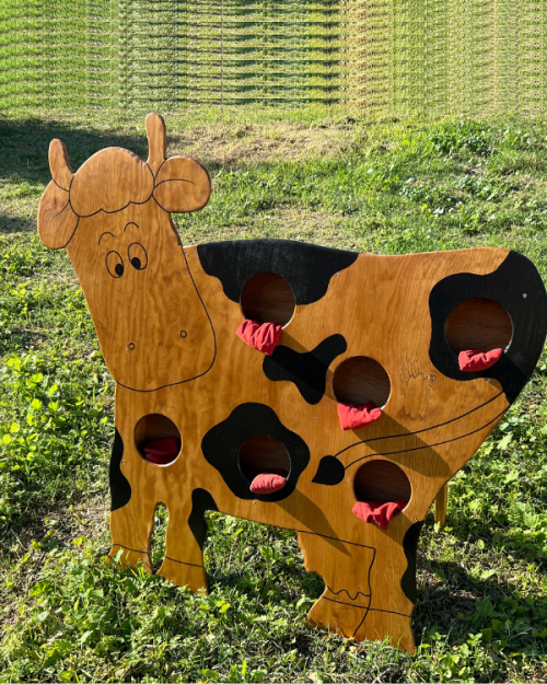 LA CASE DU JEU : BALLOFILET VACHE BOIS